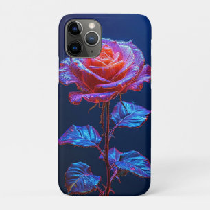 Vivid-glühende Blume mit Neon Accents Case-Mate iPhone Hülle