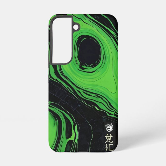 Vivid Green Marble Samsung Galaxy Hülle (Rückseite)