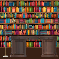 Vivid Greyson Library Bookcase