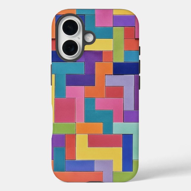 Vivid Grid Case-Mate iPhone Hülle (Rückseite)