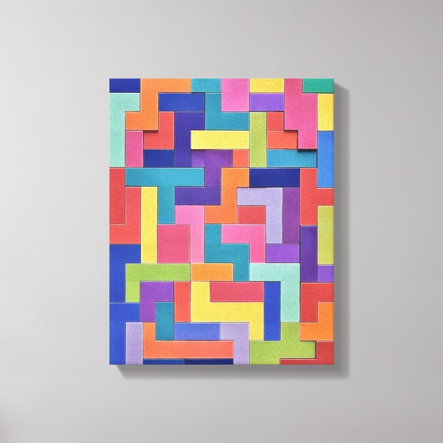  Vivid Grid Leinwanddruck (Vorderseite)