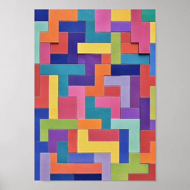  Vivid Grid Poster (Vorne)