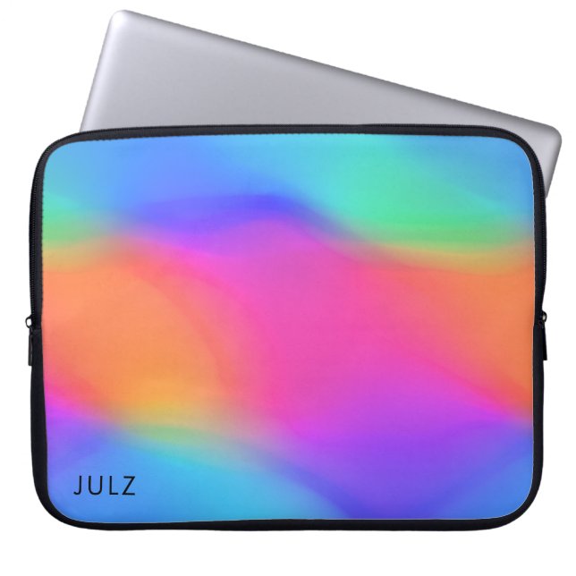 Vivid Holographic Personalisiert Laptop Sleeve (Vorderseite)