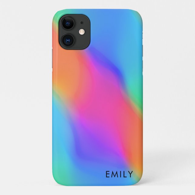 Vivid Holographic Personalisiert Phone Case (Rückseite)