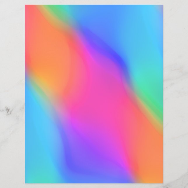 Vivid Holographic Scrapbook Paper (Vorderseite)