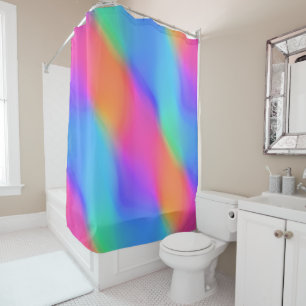 Vivid Holographic Shower Vorhang