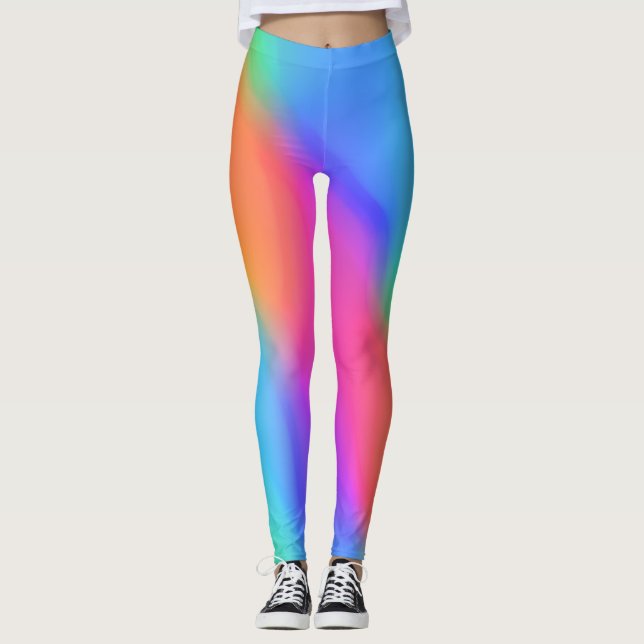 Vivid Holographische Leggings (Vorderseite)