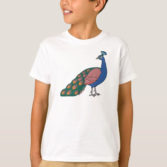 Vivid Humble Peacock  T-Shirt (Vorderseite)