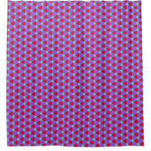 Vivid Lavender und Kirschduschvorhang Duschvorhang