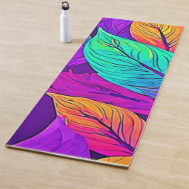 Vivid Leaf Muster Yogamatte