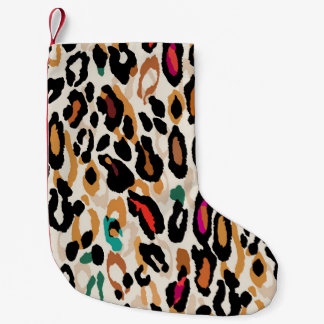 Vivid Leopard Animal Prints Kleiner Weihnachtsstrumpf
