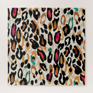 Vivid Leopard Animal Prints Puzzle