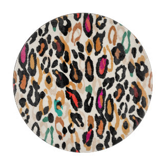Vivid Leopard Animal Prints Schneidebrett