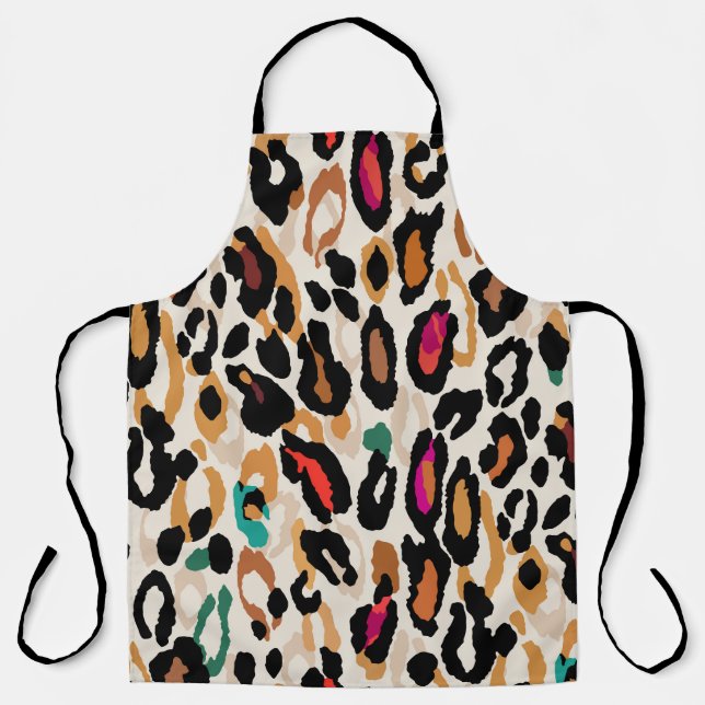 Vivid Leopard Animal Prints Schürze (Vorderseite)