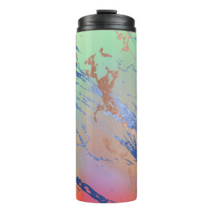 Vivid Marble   Farbige, fette Pastelle Wasserfarbe Thermosbecher