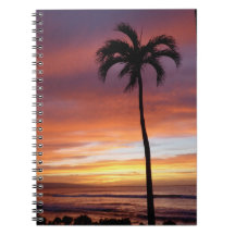 Vivid Maui Sunset Foto Spiral Notebook