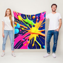 Vivid Neon Splashes