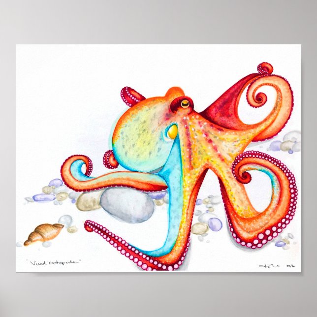 Vivid Octopoda Poster (Vorne)
