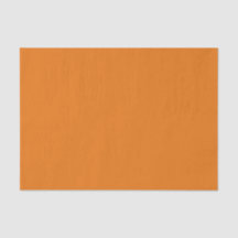 Vivid Orange Solid Color Tissue Paper
