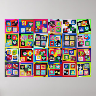 Vivid Origami Art Original Größe 20"x30" Poster