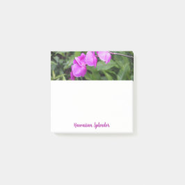 Vivid Pink Hawaiian Blume Square Post-it Klebezettel
