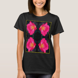 Vivid Pink Roses Abstrakt floral T-Shirt
