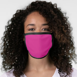 Vivid Pink Solid Color Mund-Nasen-Maske