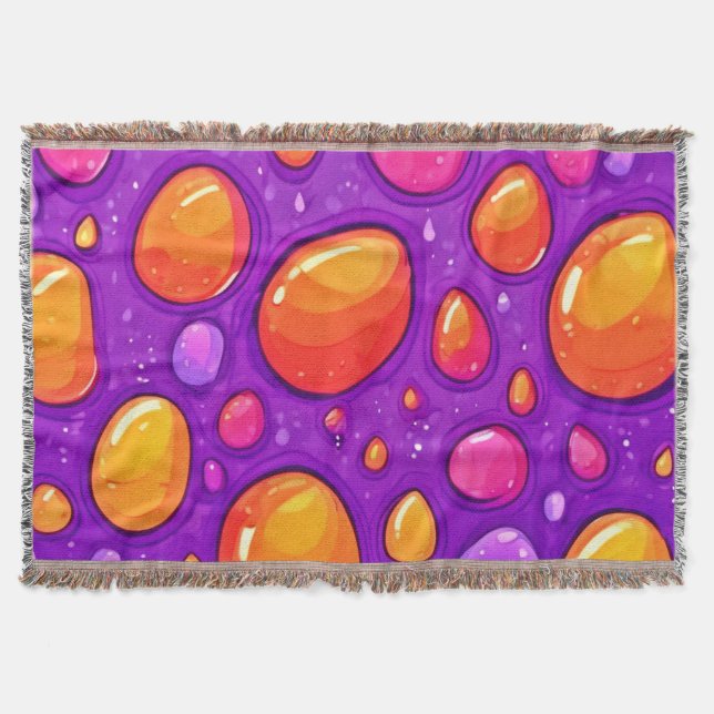 Vivid Raindrop Cartoon Art Decke (Vorderseite)