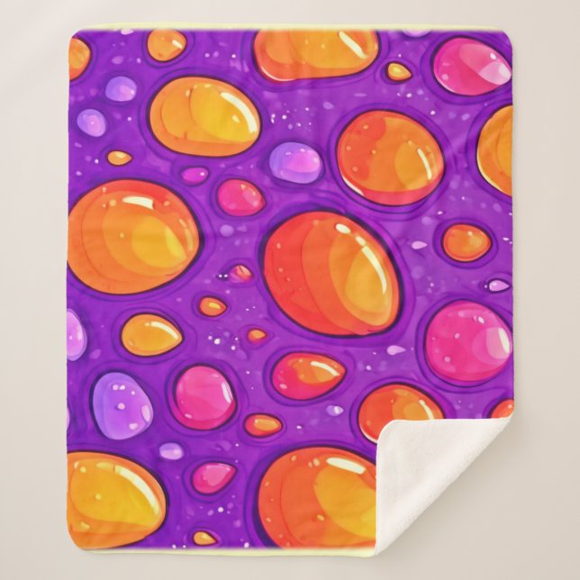 Vivid Raindrop Cartoon Art Sherpadecke (Vorderseite)