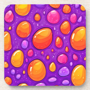 Vivid Raindrop Cartoon Artwork Getränkeuntersetzer