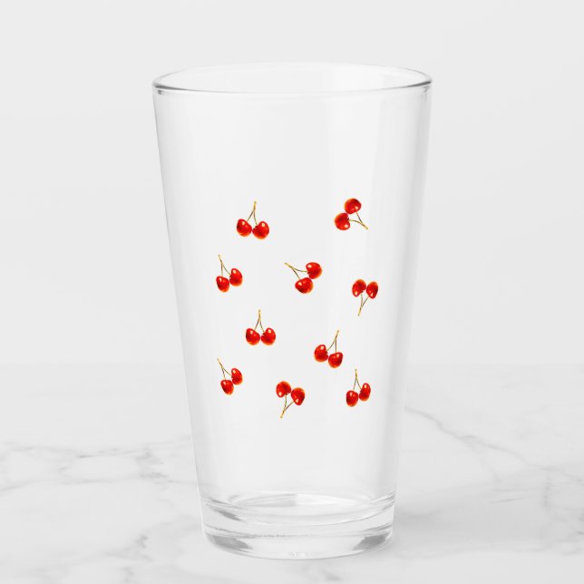 Vivid Red Cherry Glas (Vorderseite)