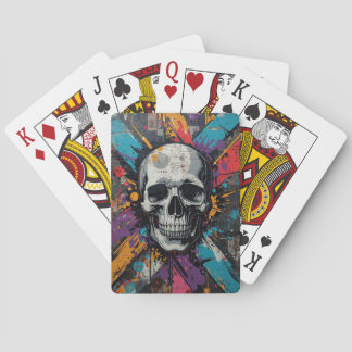 Vivid skull Urban Graffiti Spielkarten