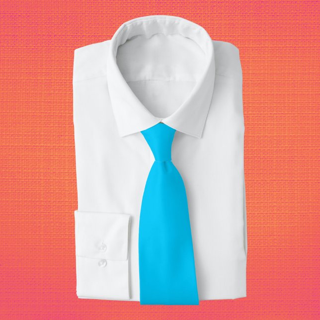 Vivid Sky Blue Solid Color Krawatte (Von Creator hochgeladen)