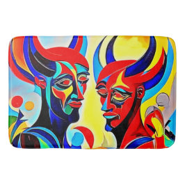 Vivid Spirit Pair Design Badematte