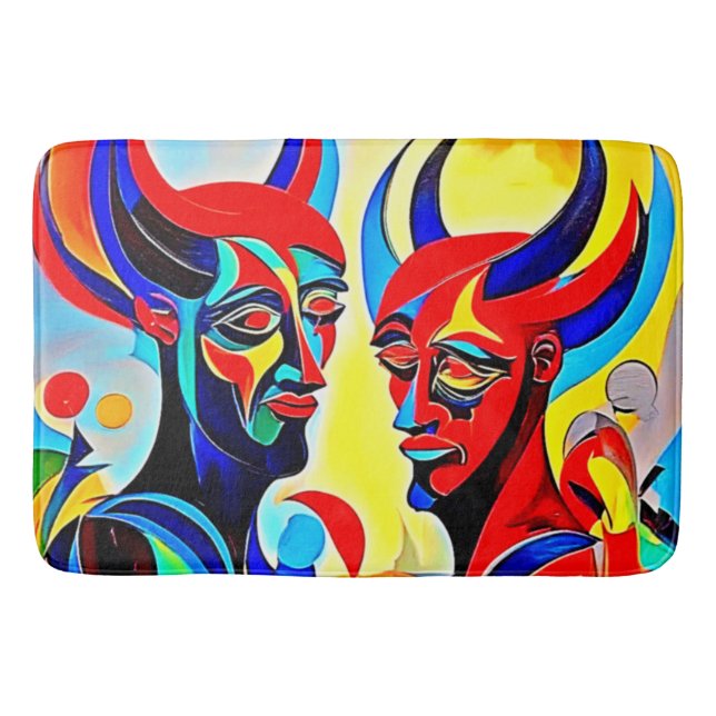 Vivid Spirit Pair Design Badematte (Vorderseite)