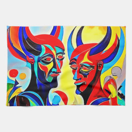 Vivid Spirit Pair Design Geschirrtuch