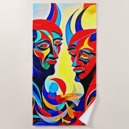 Vivid Spirit Pair Design Strandtuch