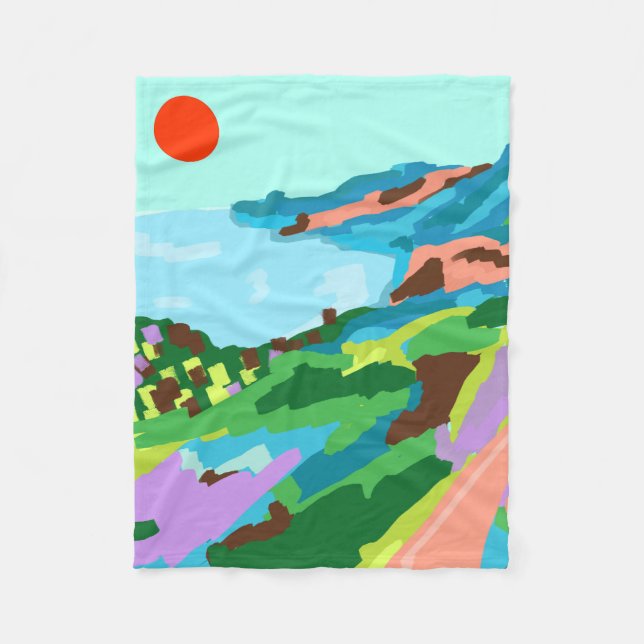 Vivid Vistas Fleecedecke (Vorderseite)