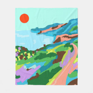 Vivid Vistas Fleecedecke