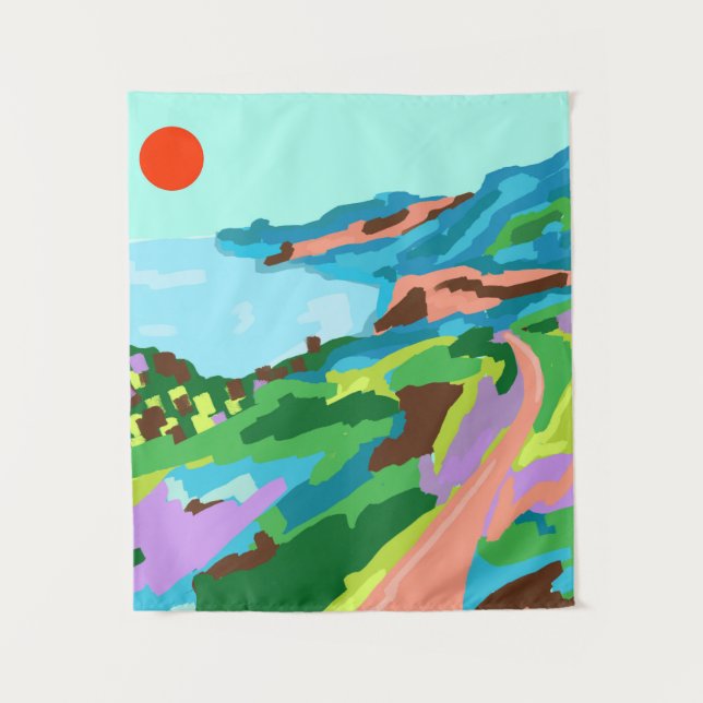 Vivid Vistas Wandteppich (Vorderseite)