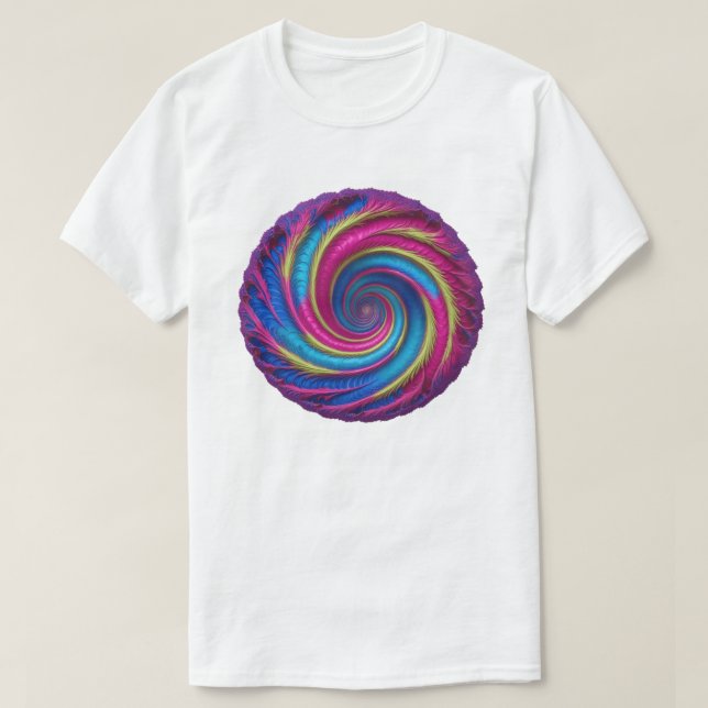 Vivid Vortex - Spiral in psychedelisch T-Shirt (Design vorne)