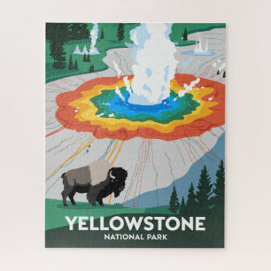 Vivid Yellowstone Nationalpark Puzzle