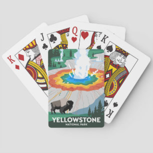 Vivid Yellowstone Nationalpark Spielkarten