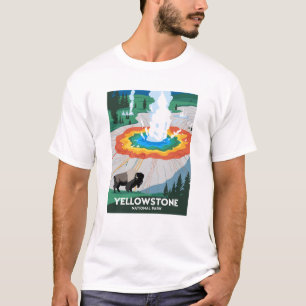 Vivid Yellowstone Nationalpark T-Shirt