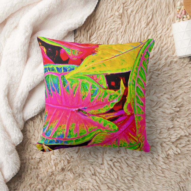 VividLeaf Dreams-Muster Kissen (Decke)