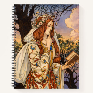 Vivien – Art Nouveau Verzauberin Illustration Notizbuch
