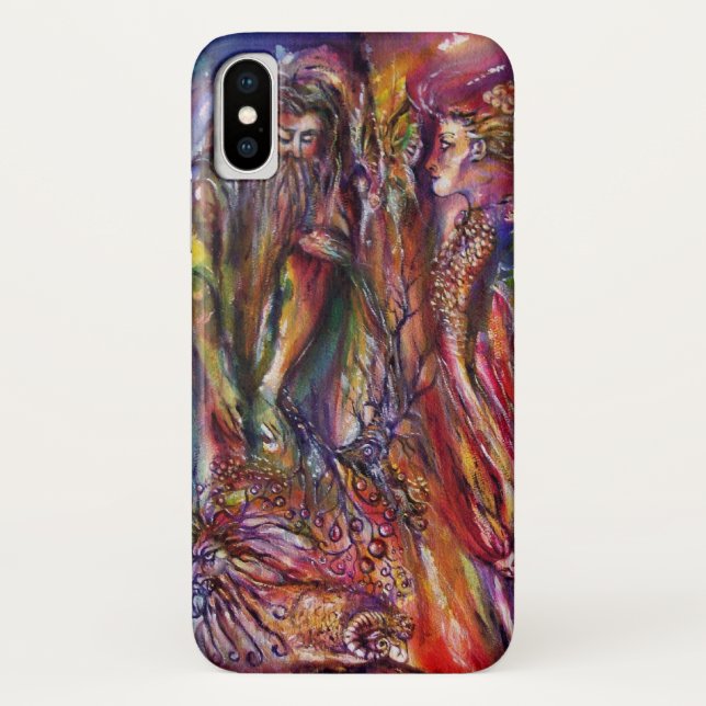 VIVIEN UND MERLIN Lila Fantasie rosa Case-Mate iPhone Hülle (Rückseite)