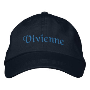 Vivienne bestickte Baseballkappe / Hat Blue