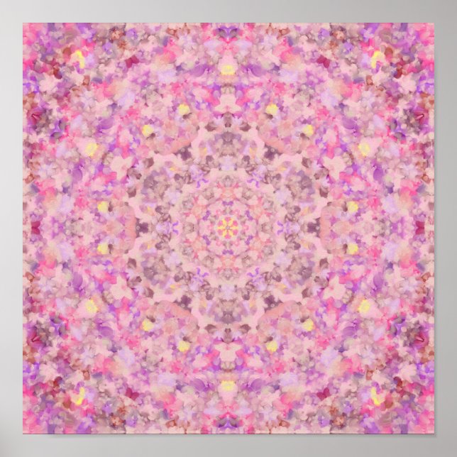 Vivienne Oil Paint Mandala Poster (Vorne)