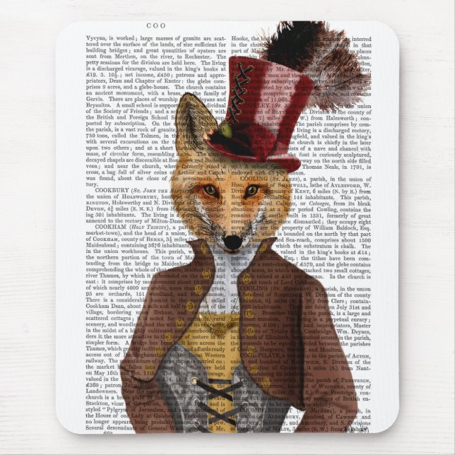 Vivienne Steampunk Fox Mousepad (Vorne)